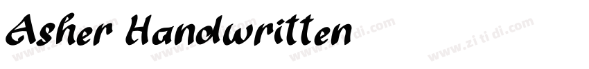 Asher Handwritten字体转换